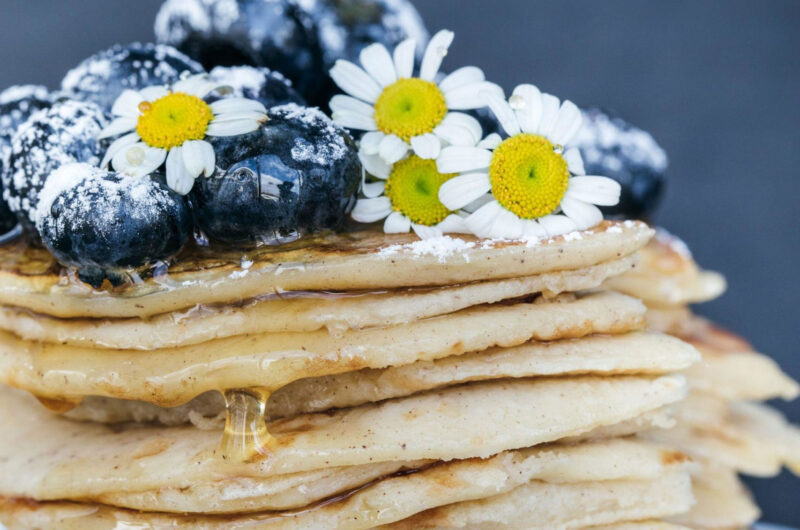 Blueberry Buttermilk Pancakes 1 heather barnes F2dR5APlxX4 unsplash scaled 1 - Blueberry Buttermilk Pancakes